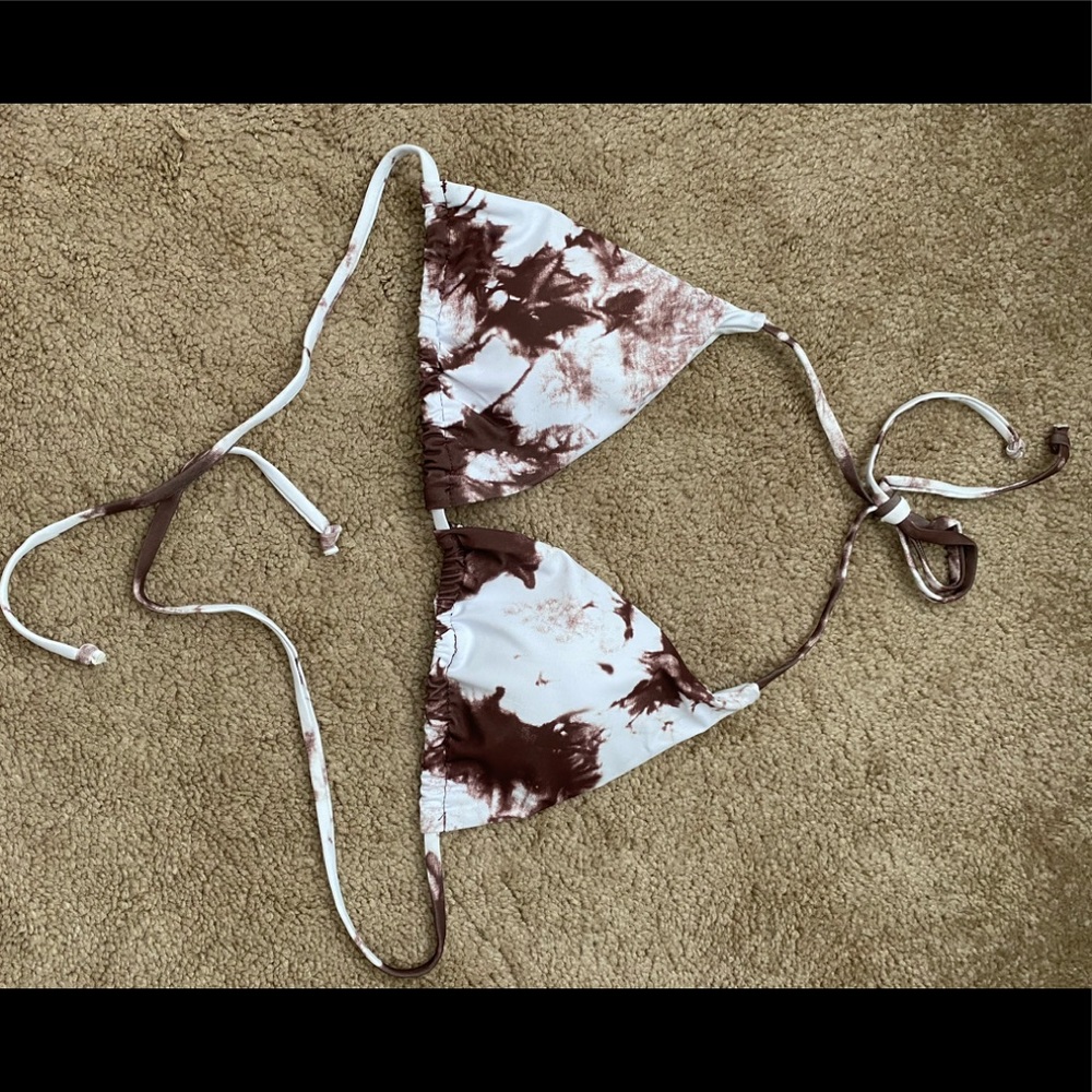 Tie-dye string bikini